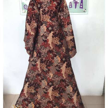 Brown Flowered Brocade-image