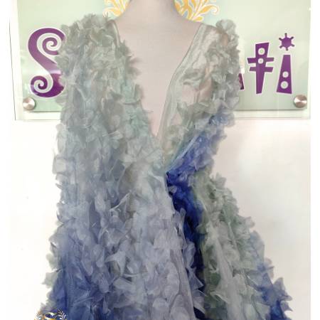 Shaunti Fabrics-Ombre Organza Ruffled Tulle-image-01