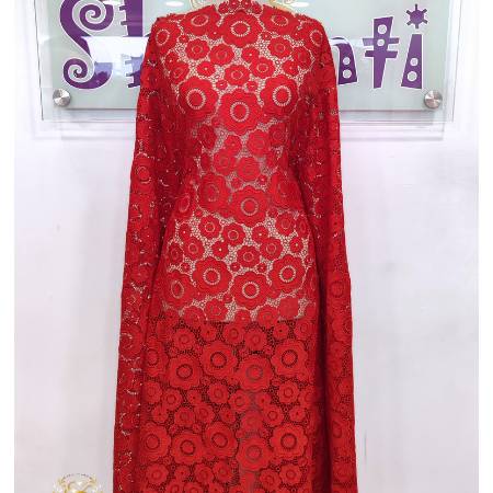Shaunti Fabrics-Red Guipure-image-02